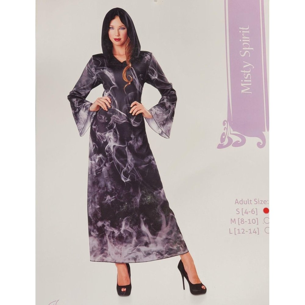 Seasons USA Misty Spirit Costume S(4-6) Black